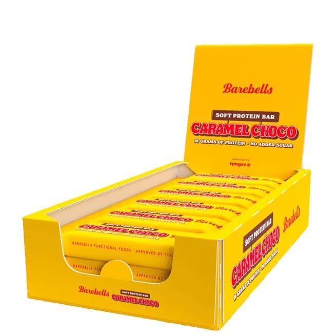 12 x Barebells Soft Protein Bar 55 g Caramel Choco bilde 1
