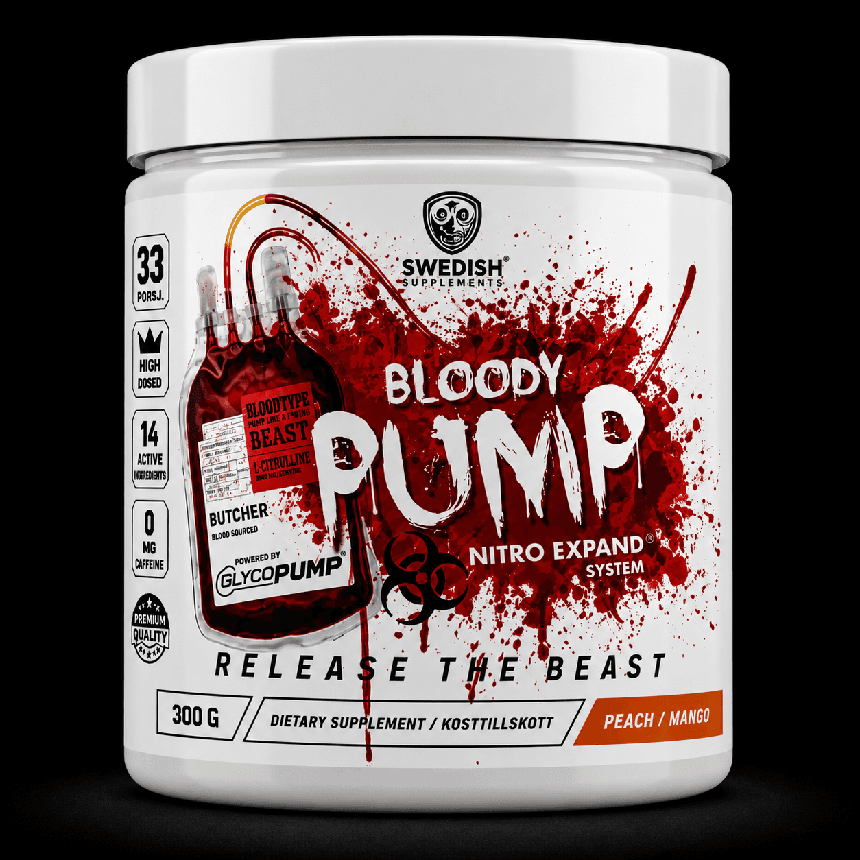 Bloody Pump PWO 300 g Peach Mango