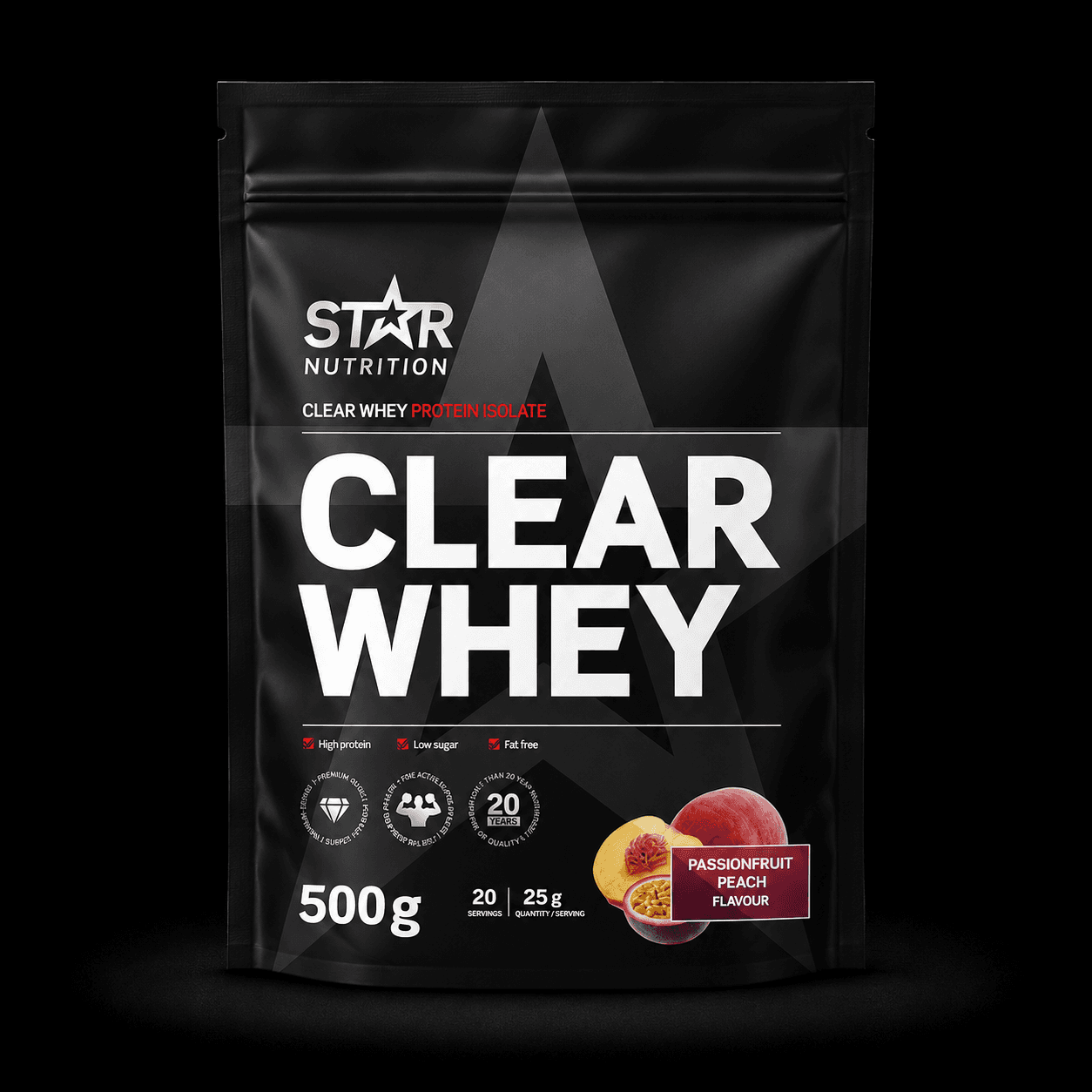 Star Nutrition Clear Whey 500 g – Passionfruit Peach