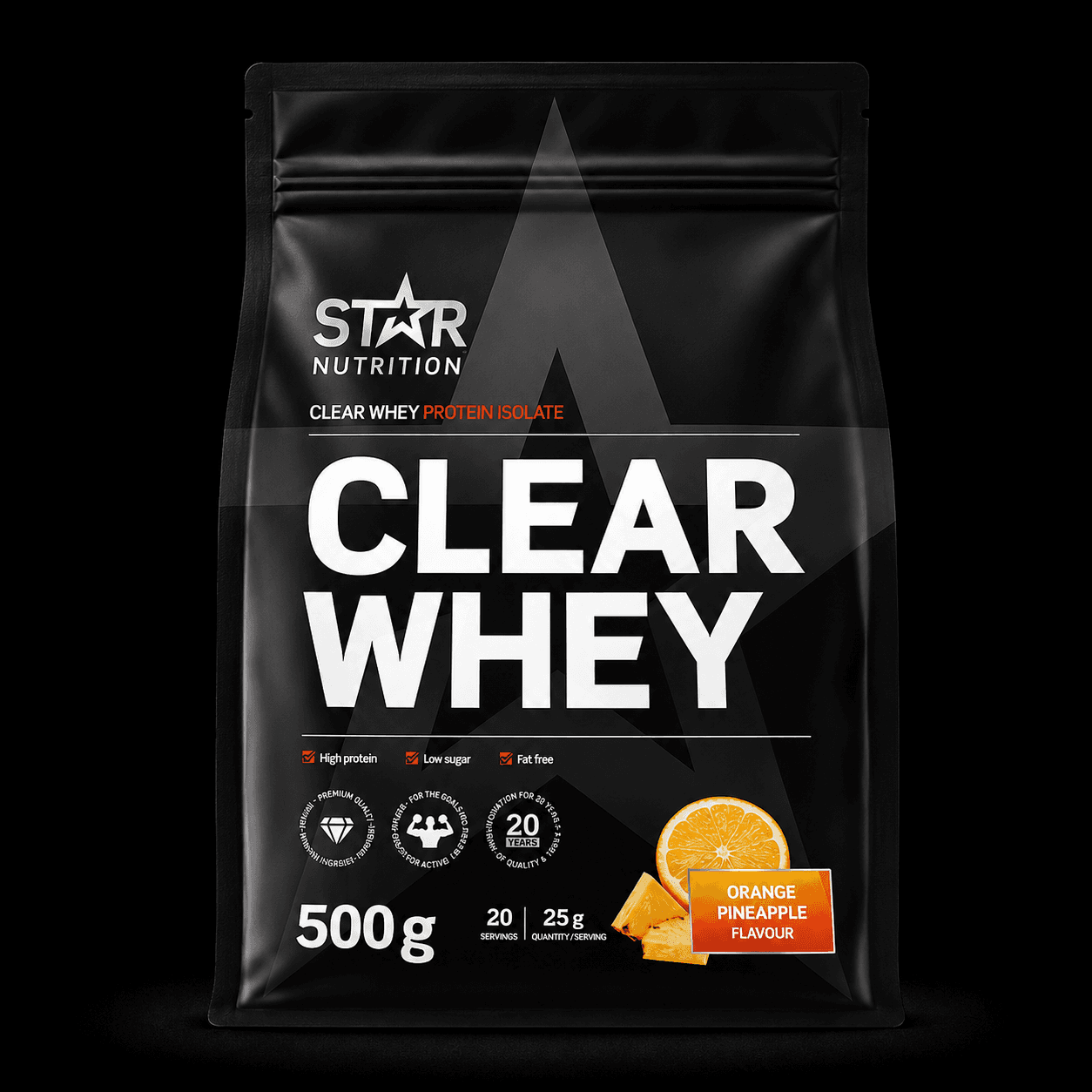 Star Nutrition Clear Whey Protein Isolate 500 g Orange Pineapple