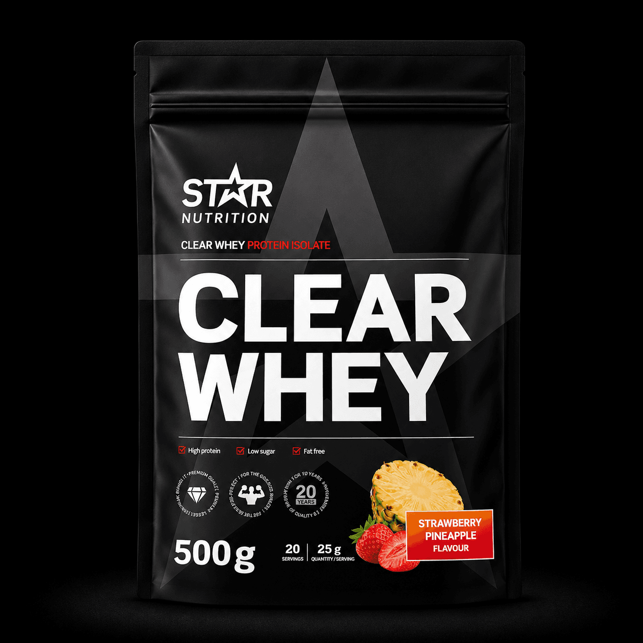 Star Nutrition Clear Whey Protein Isolate 500 g Strawberry Pineapple