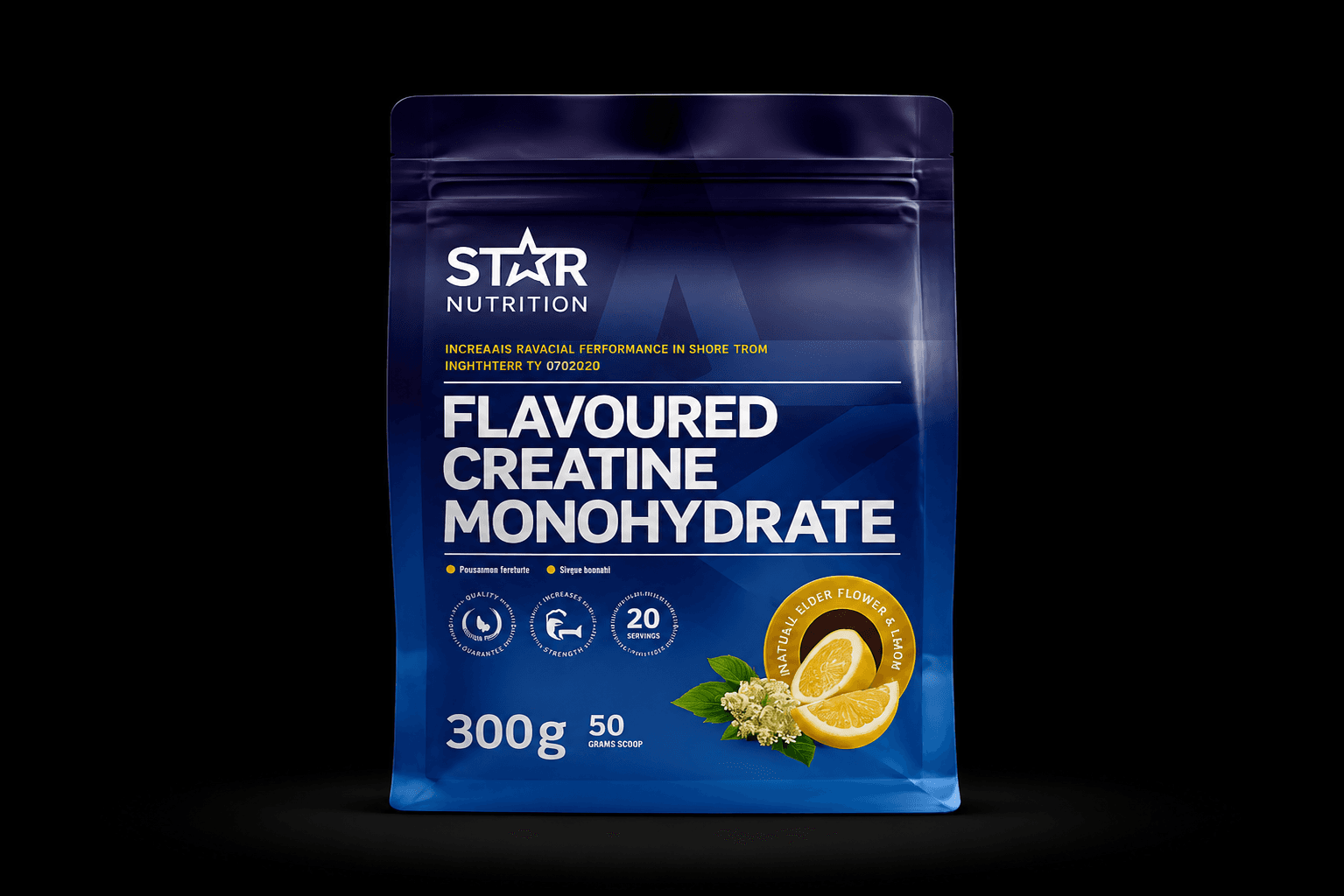 Star Nutrition Flavoured Creatine Monohydrate 300 g Citrus Elderflower