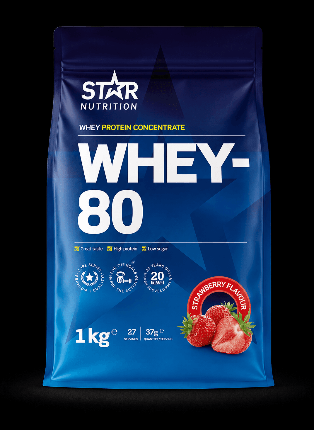 Star Nutrition Whey-80 1 kg Strawberry